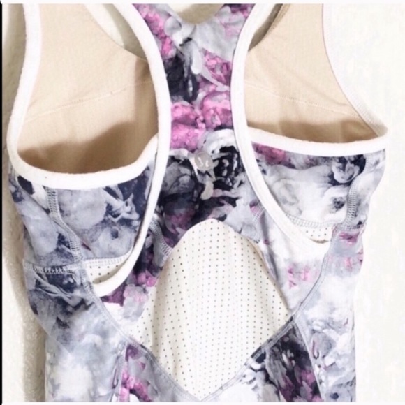 SOLD!!! Lululemon floral watercolor tank - Picture 3 of 7